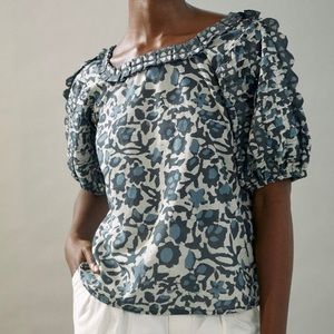 Anthropologie Jordan Ruffled Blouse